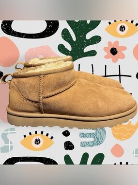 Ugg | Women’s Classic Ultra Mini Chestnut Sheepskin Fur Lined Boots